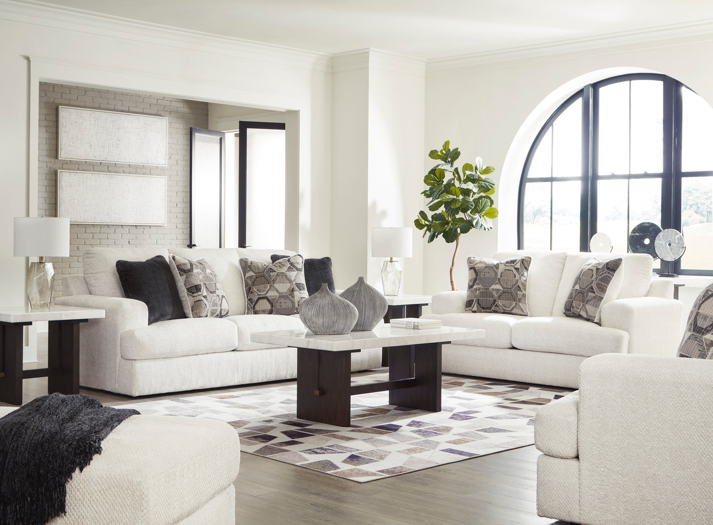 Karinne Linen Sofa & Loveseat