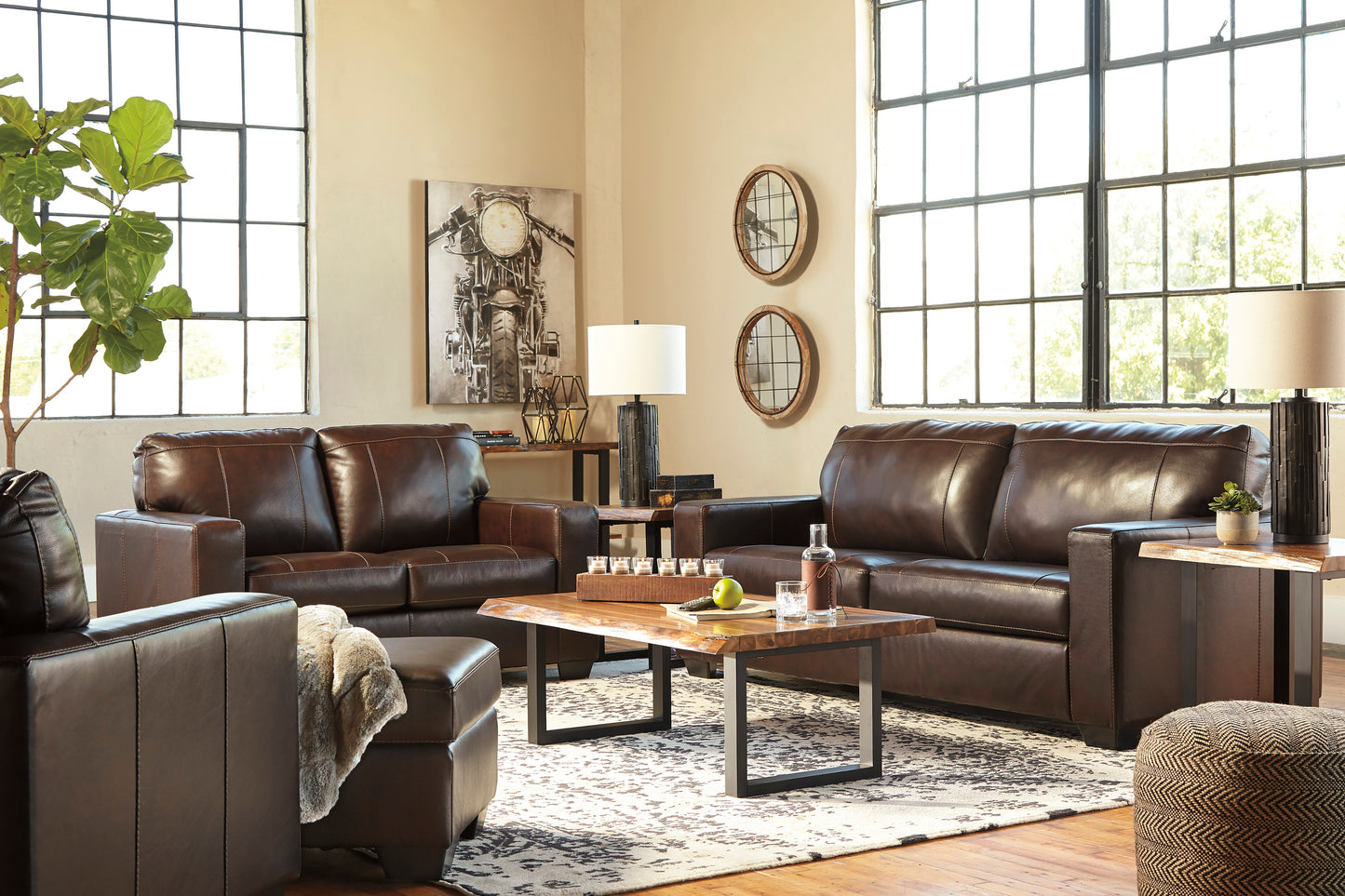 Mason Genuine Leather Sofa & Loveseat