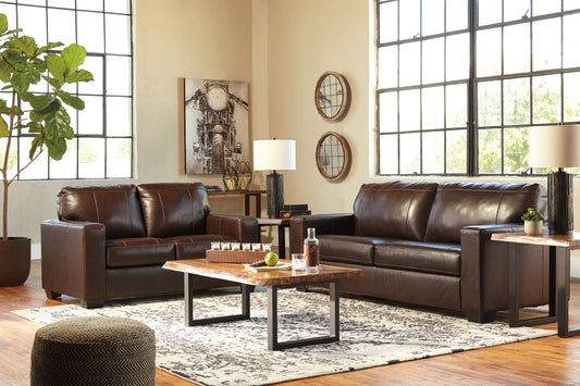 Mason Genuine Leather Sofa & Loveseat