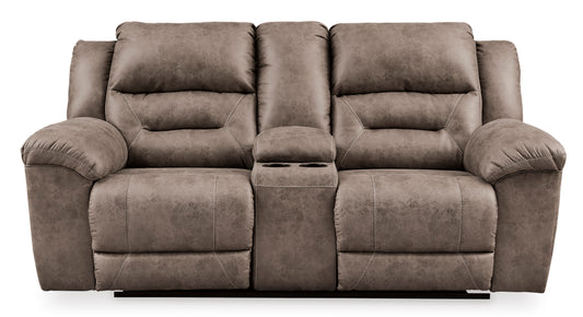 Stoneland Manual Reclining Loveseat with Console