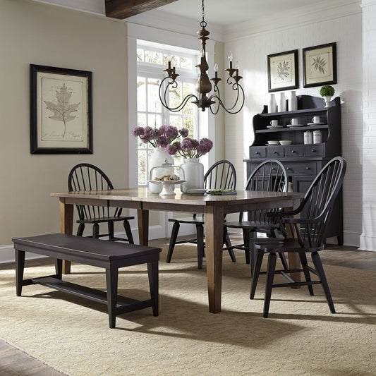 Hearthstone Ridge 6pc Dining Set w/108" Table