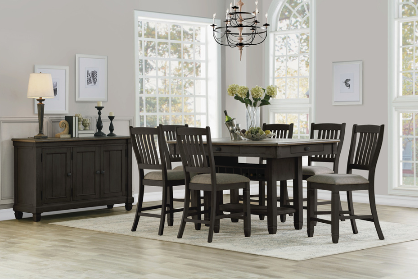 Bolan 7pc Counter Height Dining Set - Black