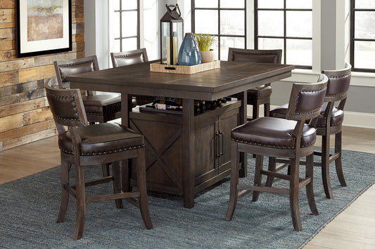 Oxton 7pc Counter Height Dining Set