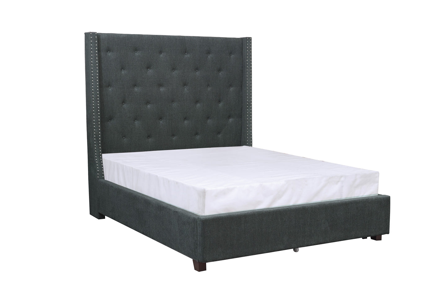 Fairborn King Platform Bed - Grey