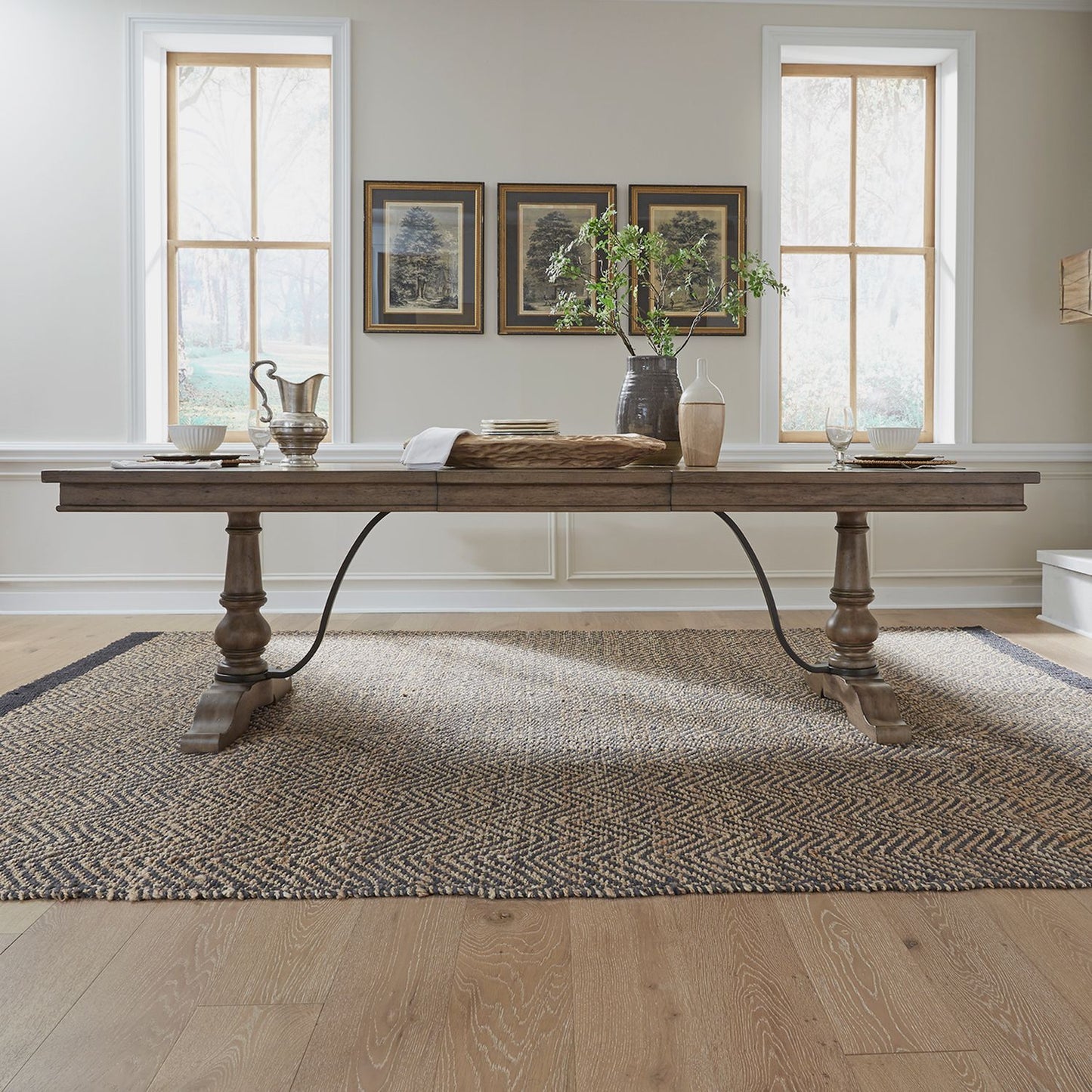 Americana Farmhouse Trestle Table