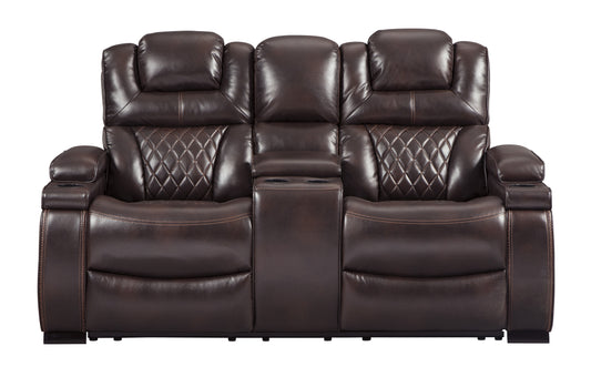 Warnerton Dual Power Reclining Loveseat with Console