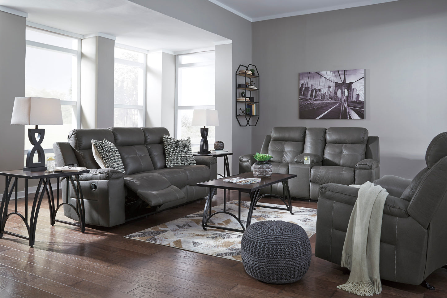 Jesolo Manual Reclining Sofa and Loveseat