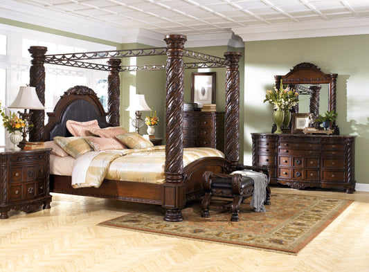 North Shore King Canopy Bedroom Set