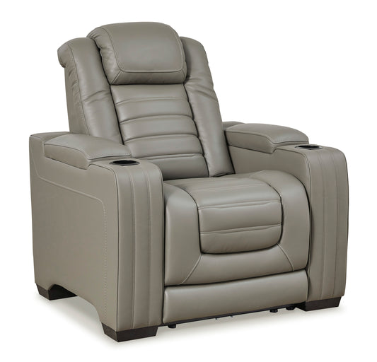 Backtrack Gray Dual Power Recliner