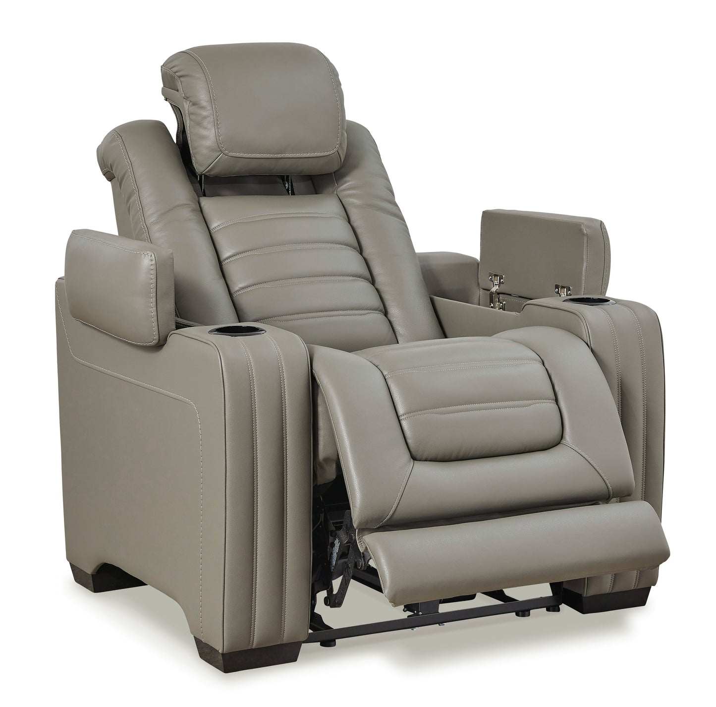 Backtrack Gray Dual Power Recliner