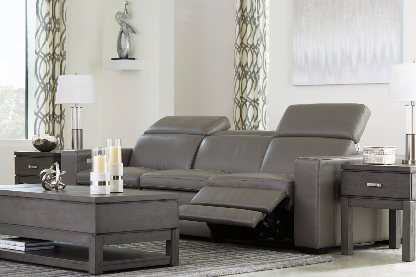 Texline 3-Piece Dual Power Reclining Modular Sofa