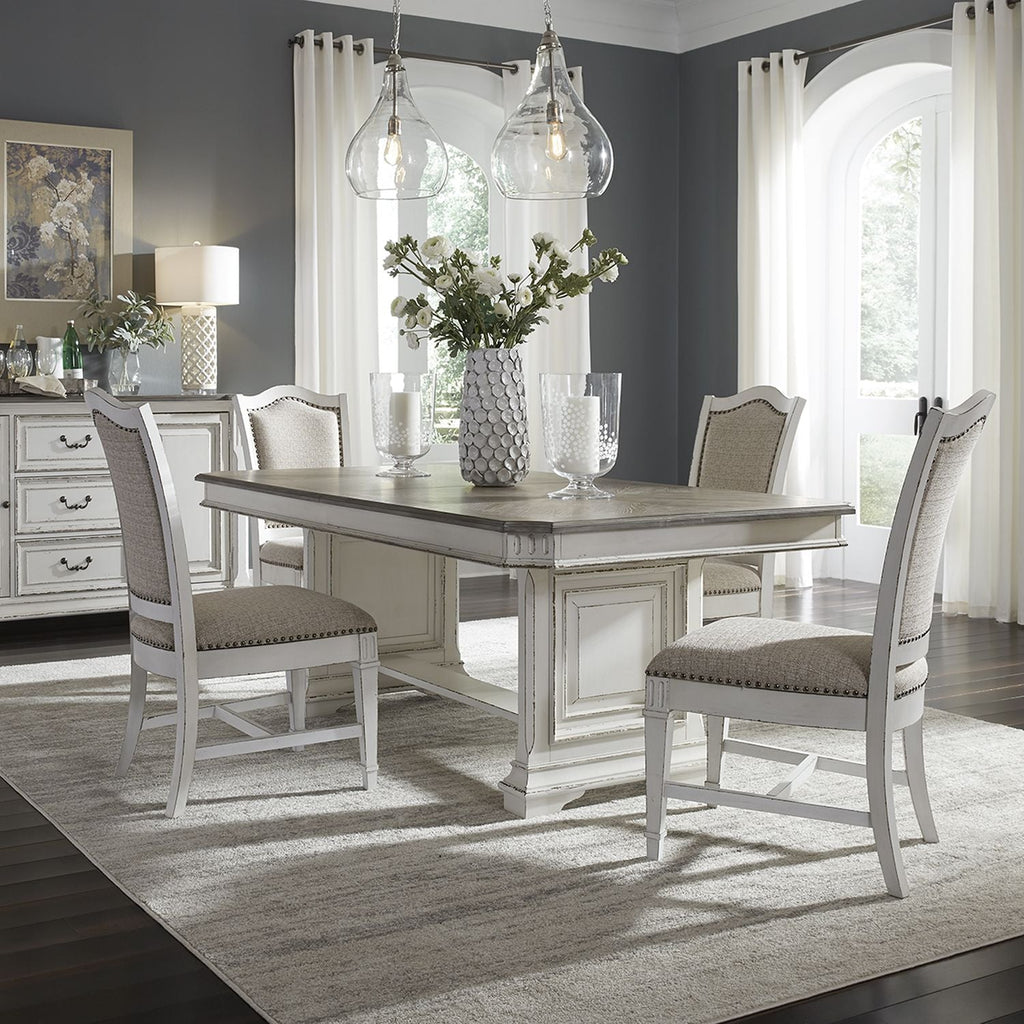 Abbey Park 5pc Trestle Table Set by Liberty - Rooms For Less Furniture Outlet