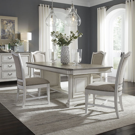 Abbey Park 5pc Trestle Table Set by Liberty - Rooms For Less Furniture Outlet