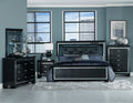 Allura 6pc Queen LED Bedroom Set - Black - Rooms For Less Furniture Outlet