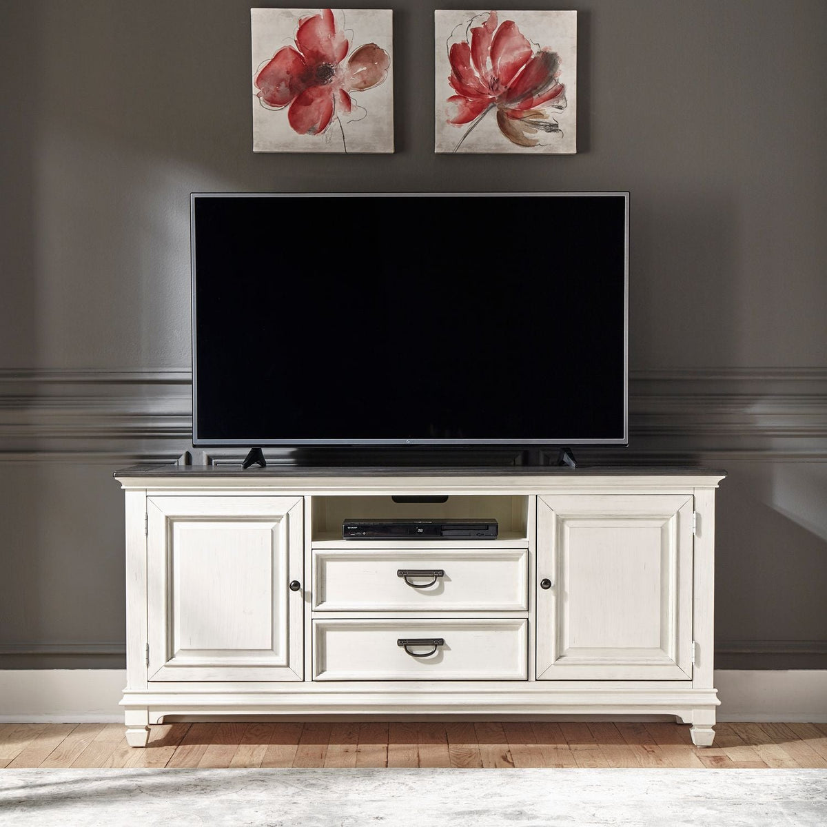 Allyson Park 66" TV Console - Rooms For Less Furniture Outlet