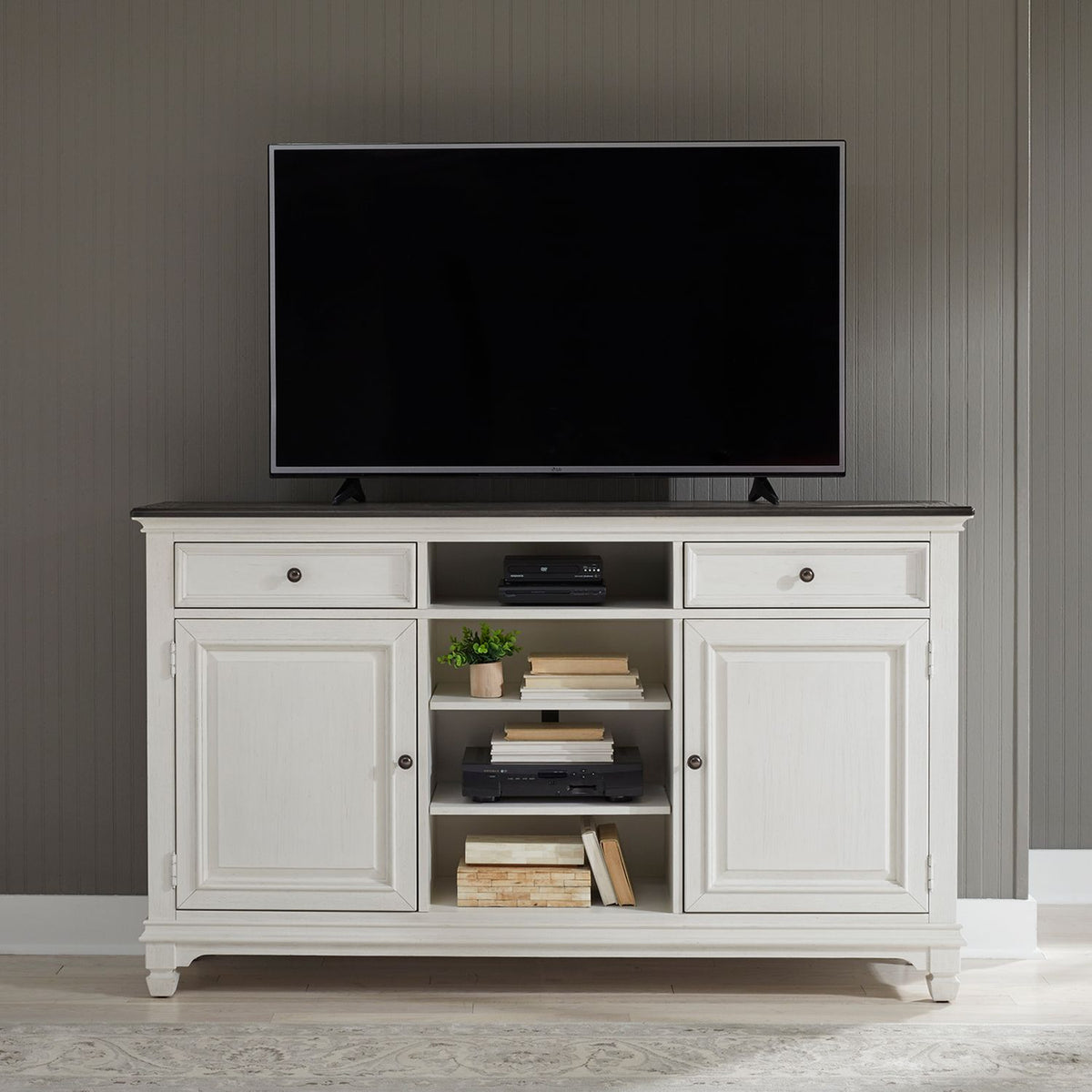 Allyson Park 68" Highboy TV Console - Rooms For Less Furniture Outlet