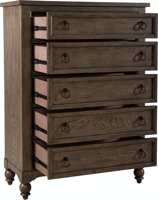 Americana Farmhouse 5 Drawer Chest - Rooms For Less Furniture Outlet
