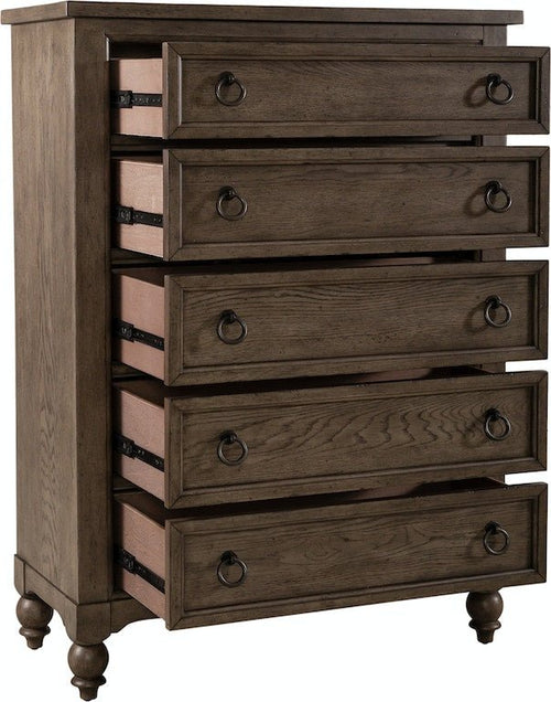 Americana Farmhouse 5 Drawer Chest - Rooms For Less Furniture Outlet