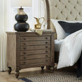 Americana Farmhouse Bedside Chest w/ Charging Station - Rooms For Less Furniture Outlet