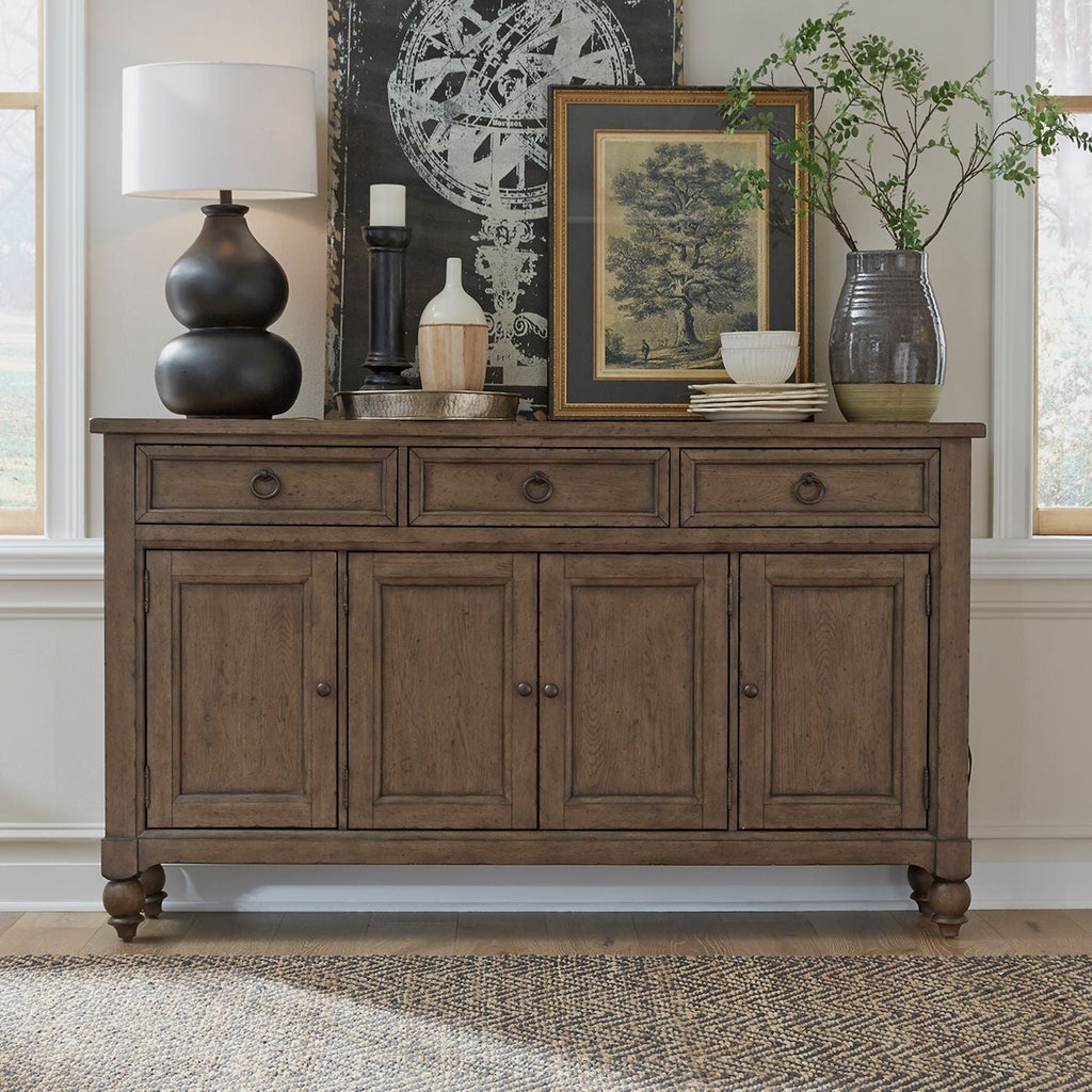 Americana Farmhouse Buffet Console - Rooms For Less Furniture Outlet
