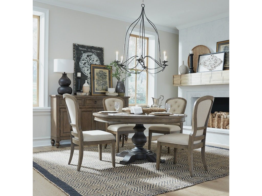 Americana Farmhouse Buffet Console - Rooms For Less Furniture Outlet