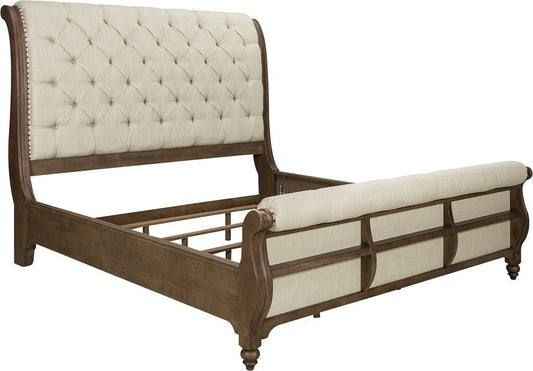 Americana Farmhouse King Sleigh Bed - Rooms For Less Furniture Outlet
