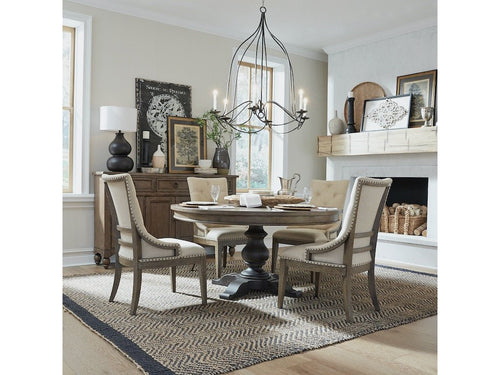 Americana Farmhouse Pedestal Table - Rooms For Less Furniture Outlet