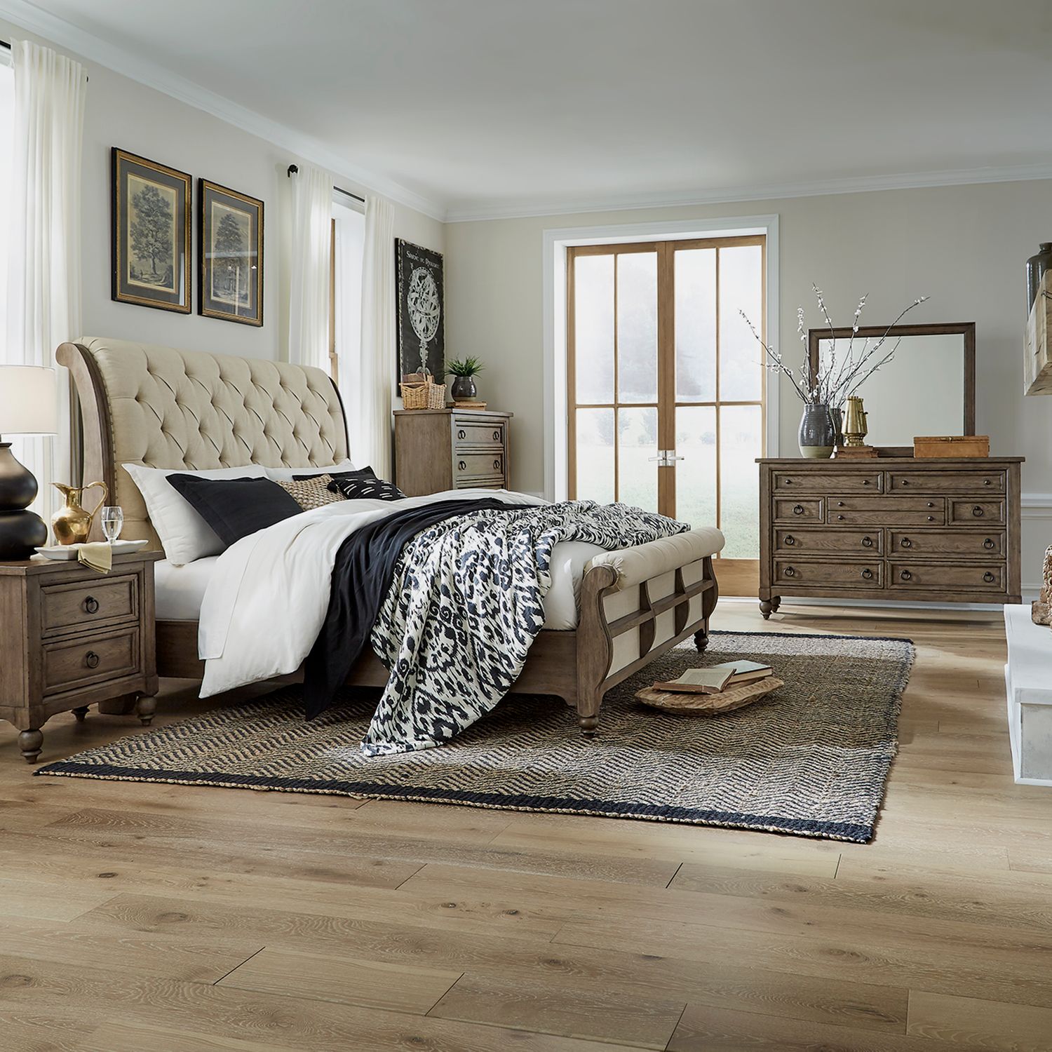 Americana Farmhouse Queen Bedroom Set - Rooms For Less Furniture Outlet