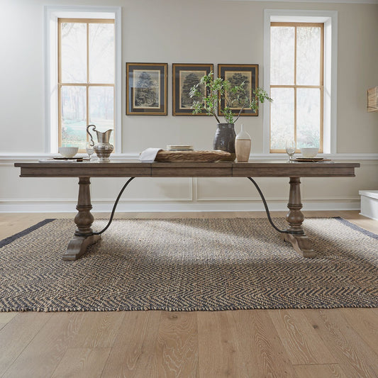 Americana Farmhouse Trestle Table - Rooms For Less Furniture Outlet