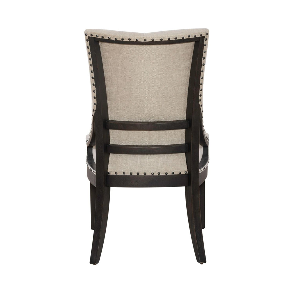 Americana Farmhouse Upholstered Shelter Side Chair - Rooms For Less Furniture Outlet