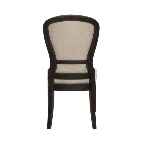 Americana Farmhouse Upholstered Tufted Back Side Chair - Rooms For Less Furniture Outlet