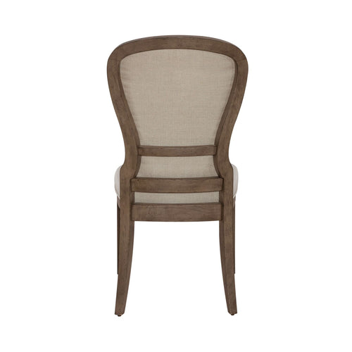 Americana Farmhouse Upholstered Tufted Back Side Chair - Rooms For Less Furniture Outlet