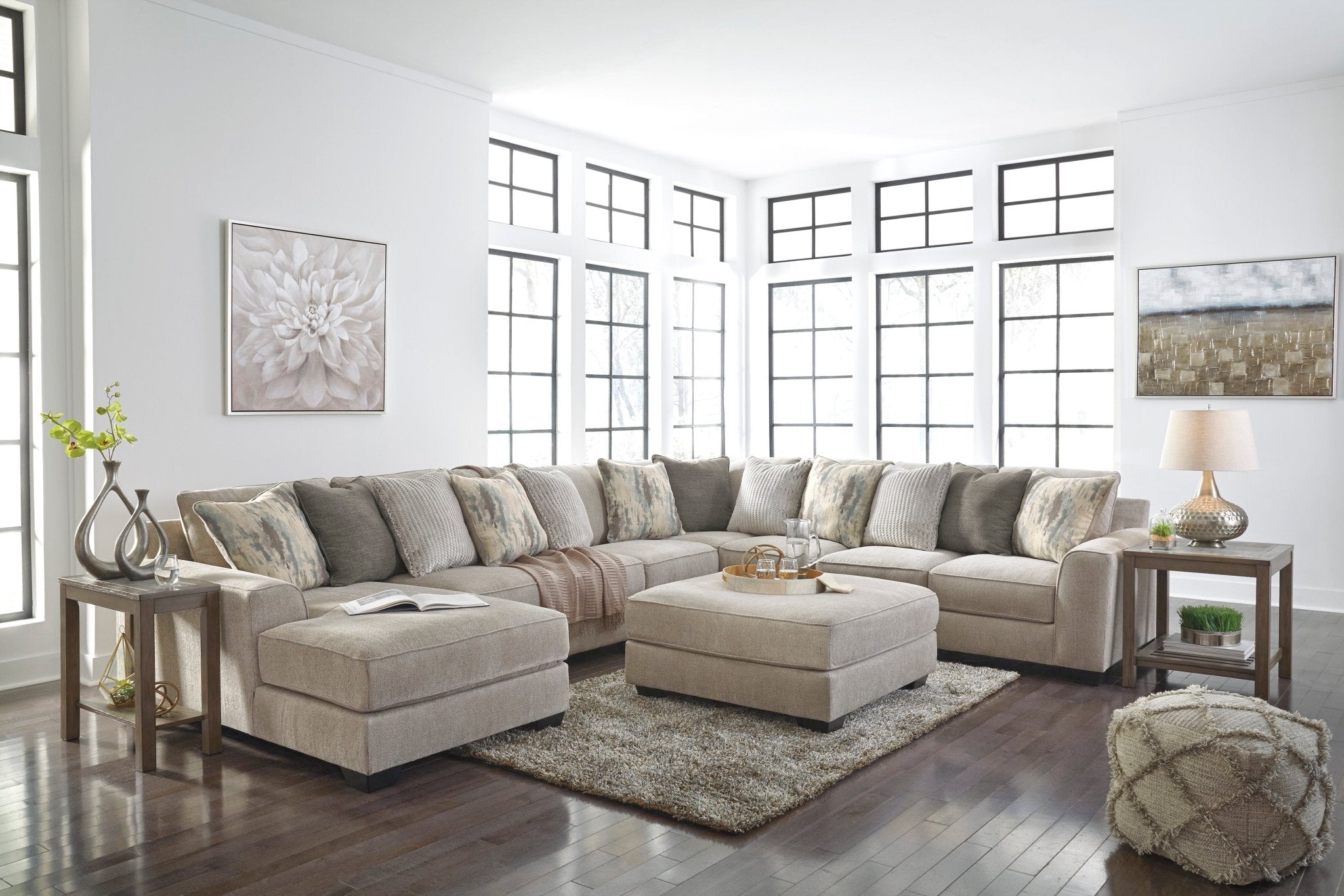Ardsley 5 - Piece Sectional with Chaise - Rooms For Less Furniture Outlet