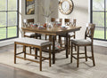 Balin 6pc Counter Height Dining Set w/Bench - Rooms For Less Furniture Outlet