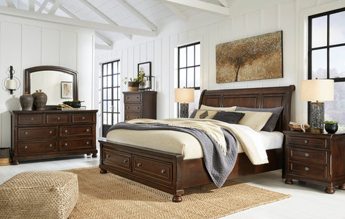 Begonia 6pc King Storage Bedroom Set - Rooms For Less Furniture Outlet