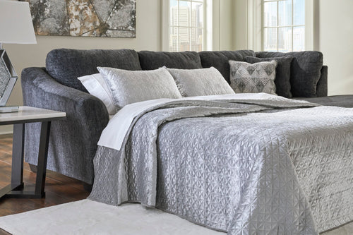 Biddeford 2 - Piece Sleeper Sectional with Chaise - Rooms For Less Furniture Outlet