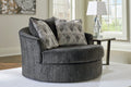 Biddeford Oversized Swivel Accent Chair - Rooms For Less Furniture Outlet