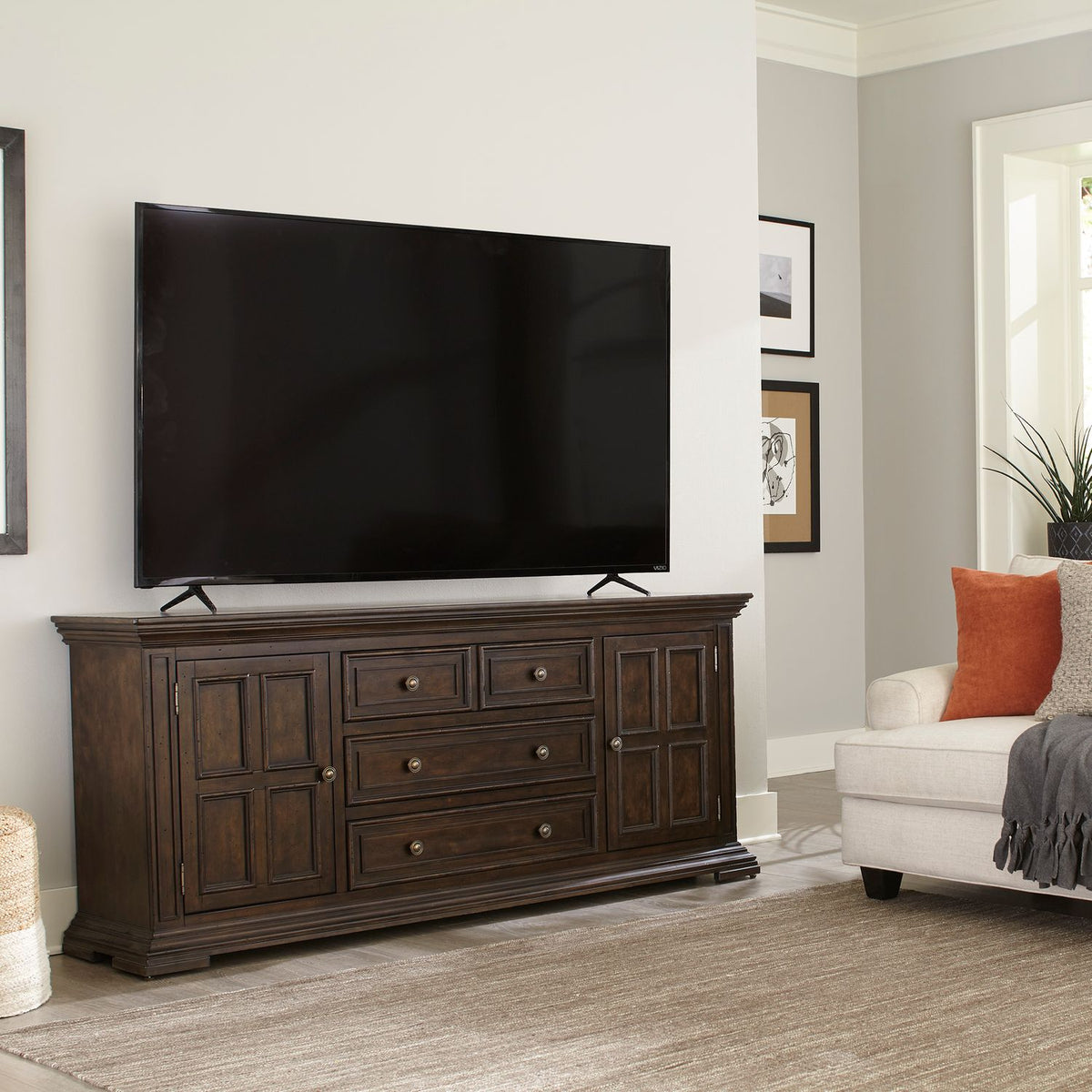Big Valley 76" TV Console - Rooms For Less Furniture Outlet