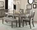 Bolan 6pc Dining Set - Gray - Rooms For Less Furniture Outlet
