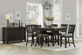 Bolan 7pc Counter Height Dining Set - Black - Rooms For Less Furniture Outlet