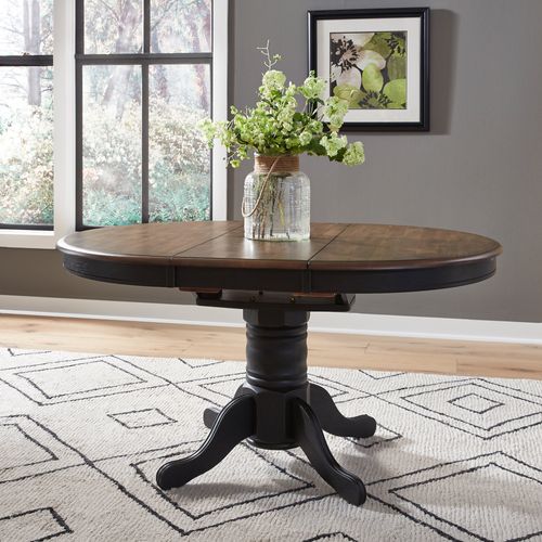 Carolina Crossing Pedestal Table Set - Rooms For Less Furniture Outlet