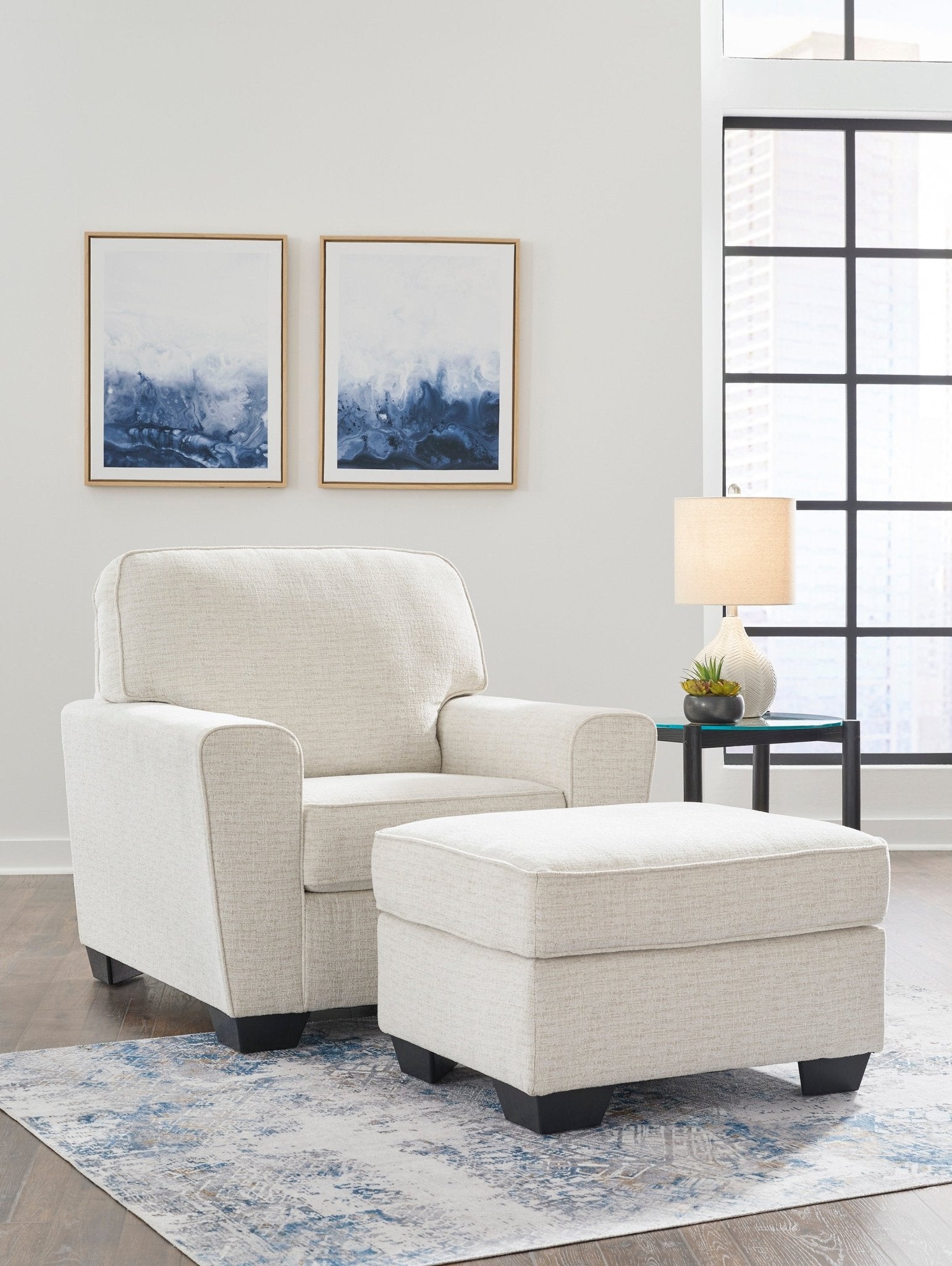 Cashton Chair & Ottoman - Rooms For Less Furniture Outlet