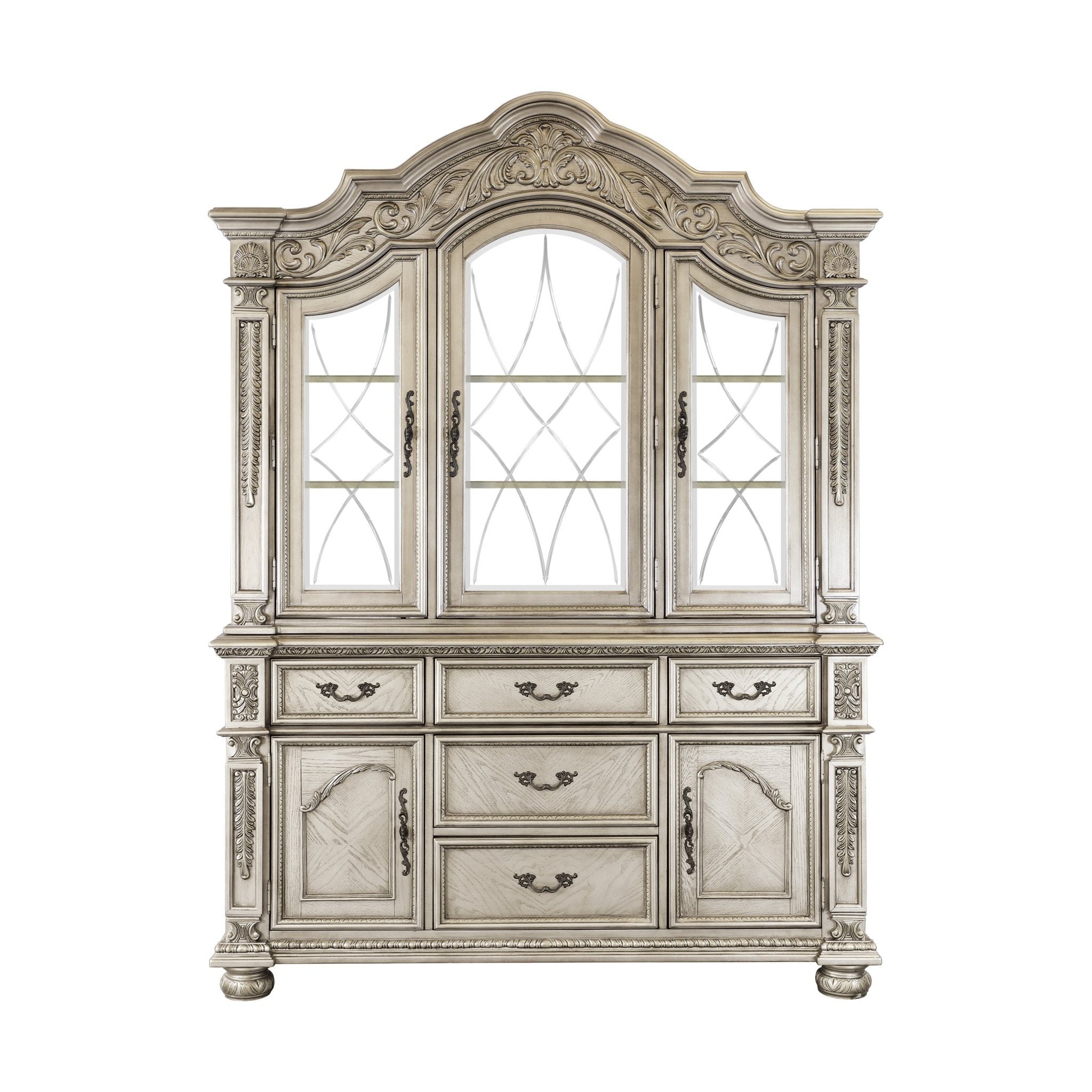 Catalonia Buffet & Hutch China Cabinet - Rooms For Less Furniture Outlet
