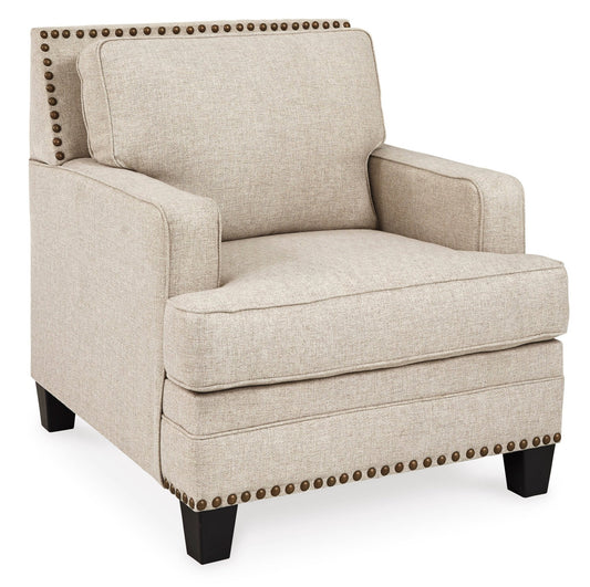 Chair & Ottoman with Nailhead Trim - Rooms For Less Furniture Outlet