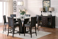 Daisy 5pc Counter Height Set w/Brown BarStools - Rooms For Less Furniture Outlet
