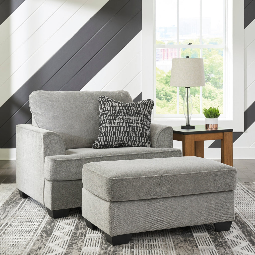 Deakin Oversized Chair & Ottoman - Rooms For Less Furniture Outlet