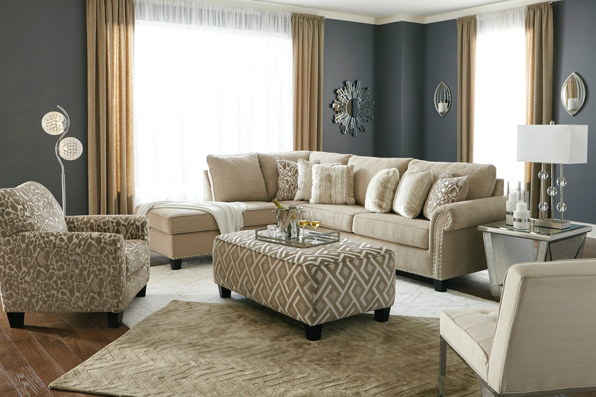 Dovemont Oversized Accent Ottoman - Rooms For Less Furniture Outlet