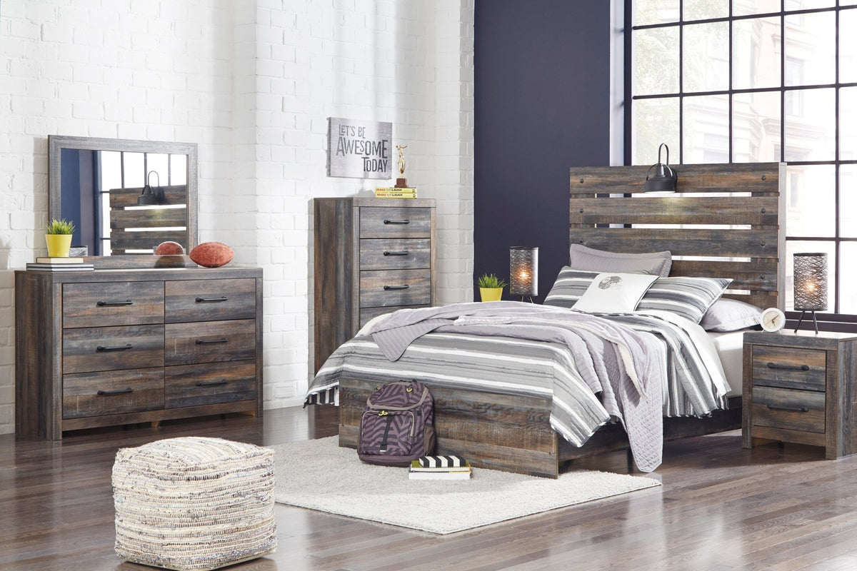 Drystan 6pc Full Bedroom Set - Rooms For Less Furniture Outlet