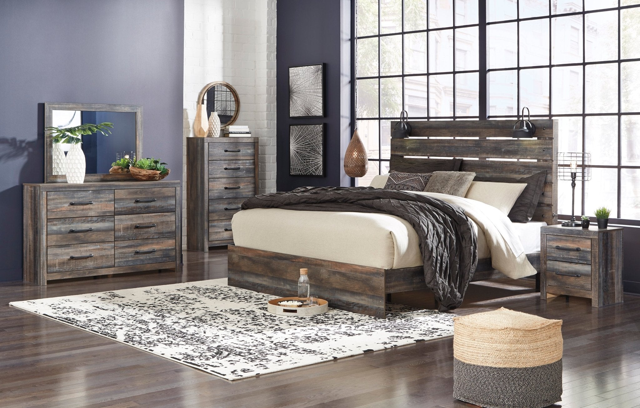 Drystan 6pc Queen Bedroom Set - Rooms For Less Furniture Outlet