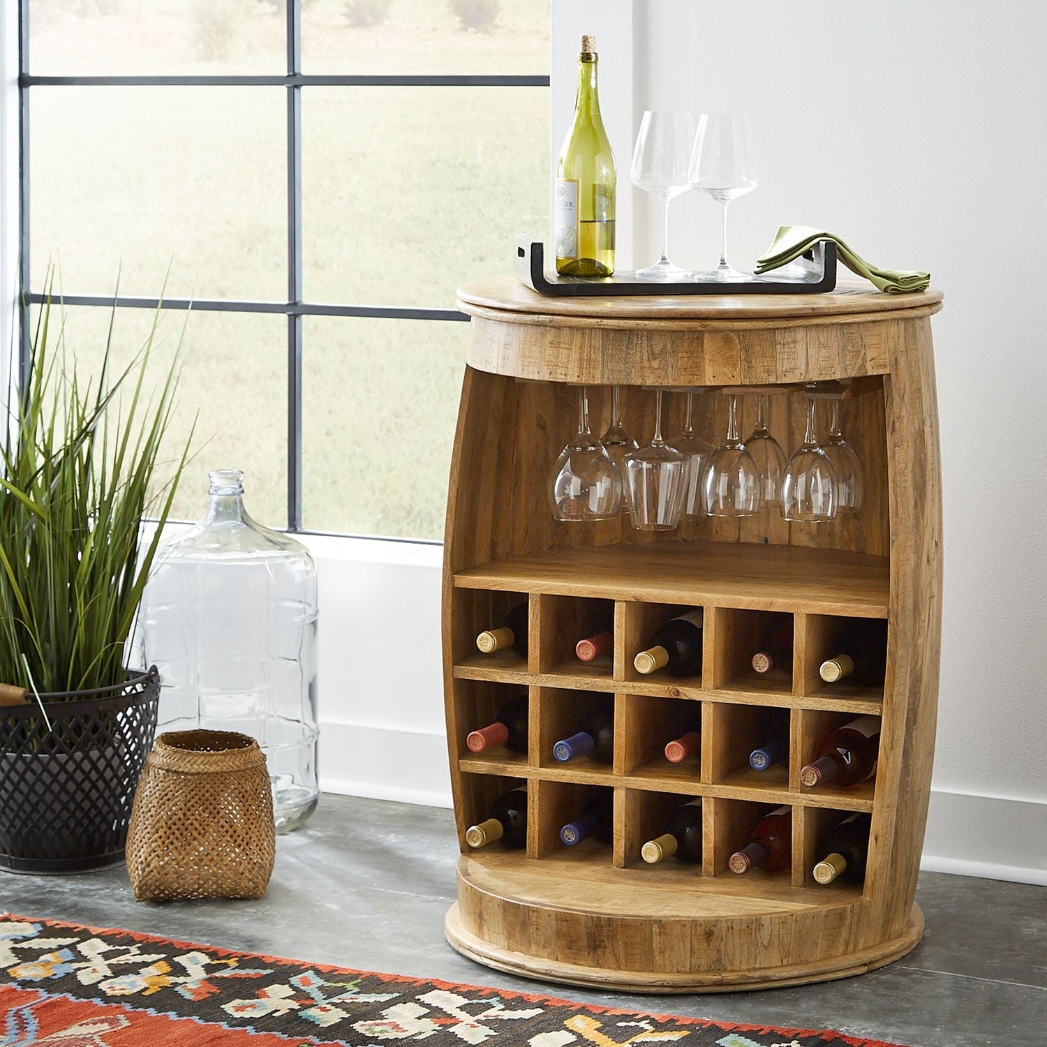 Durango Accent Wine Barrel - Rooms For Less Furniture Outlet
